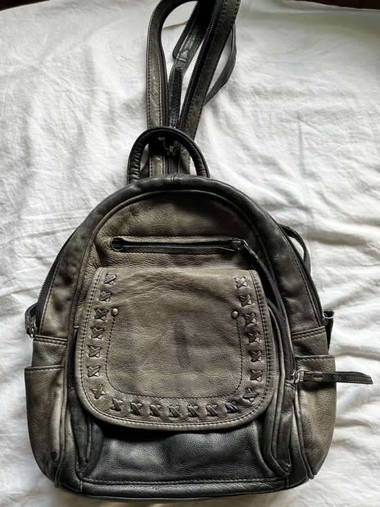 Lady Conceal Handbags - Lady Conceal RFID Daisy Leather Backpack Purse with Locking Compartment